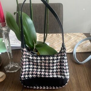 Nine West Houndstooth Small vintage Shoulder Bag
